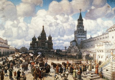 Red Square in Moscow in the 17th Century by Unknown